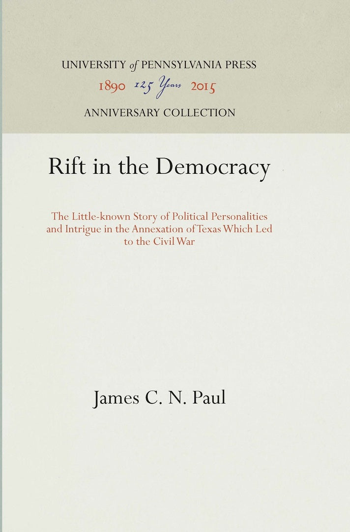 Cover image for Rift in the Democracy ISBN 9781512805352