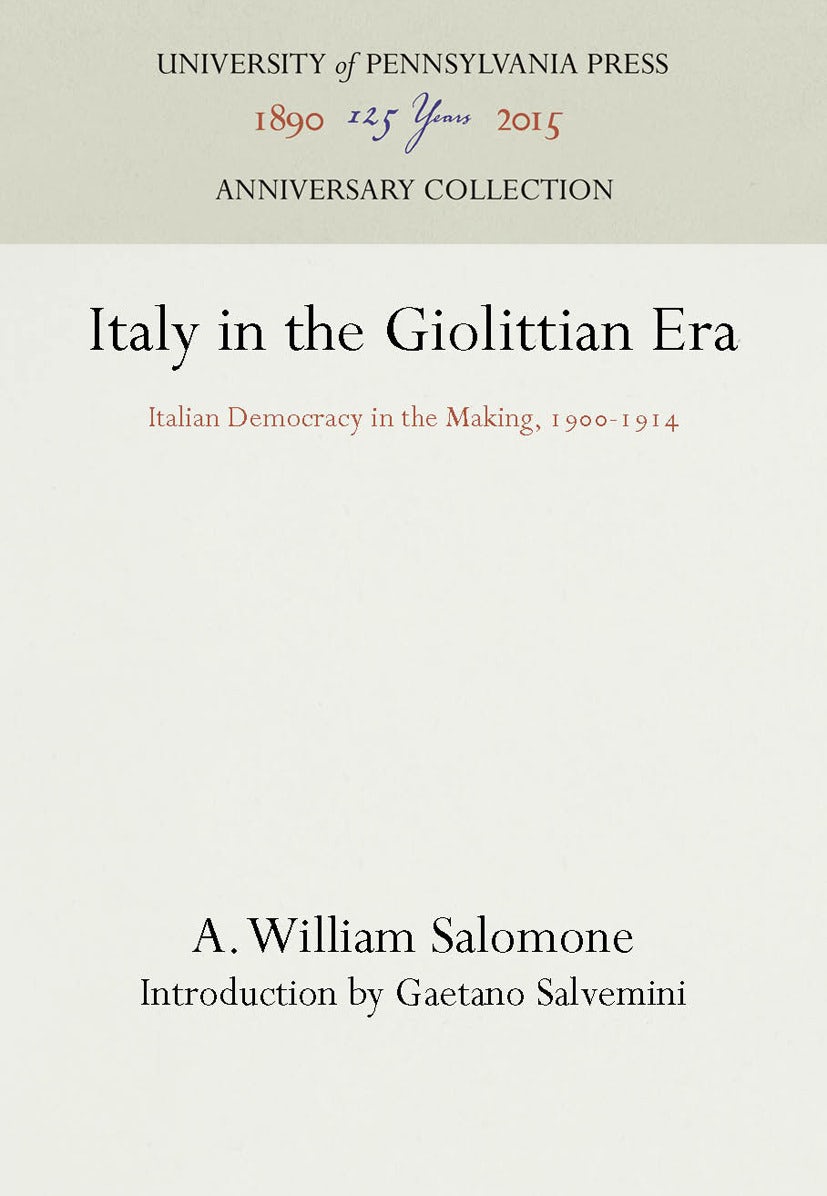Book cover image for Italy in the Giolittian Era ISBN: 9781512806168