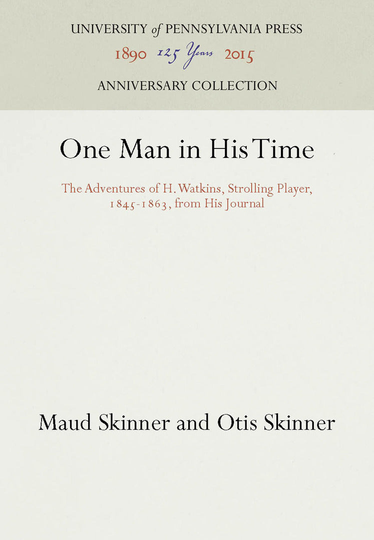 Cover image for One Man in His Time ISBN 9781512806854