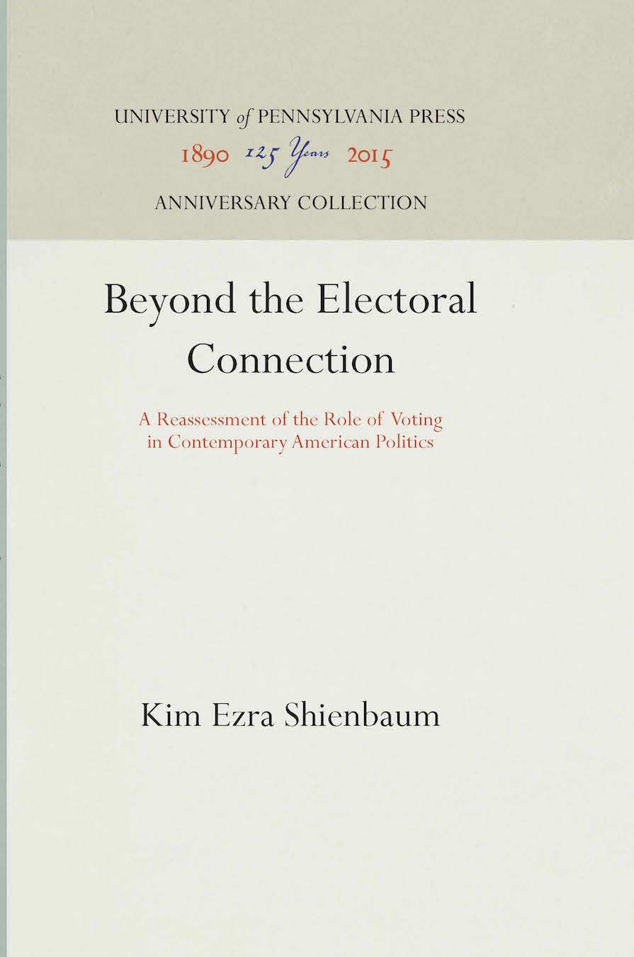 Book cover image for Beyond the Electoral Connection ISBN: 9781512807509