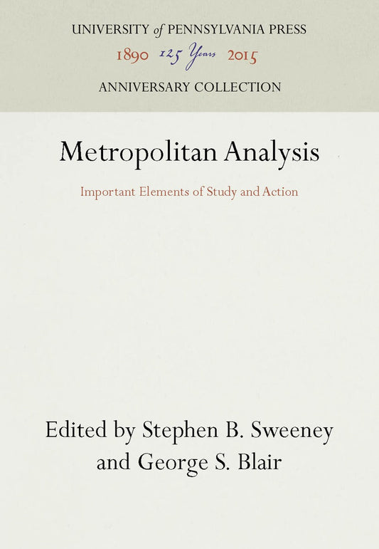 Metropolitan Analysis
