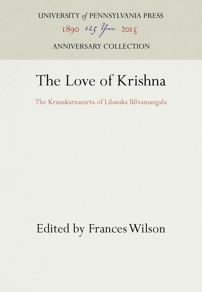 Book cover image for The Love of Krishna ISBN: 9781512808841