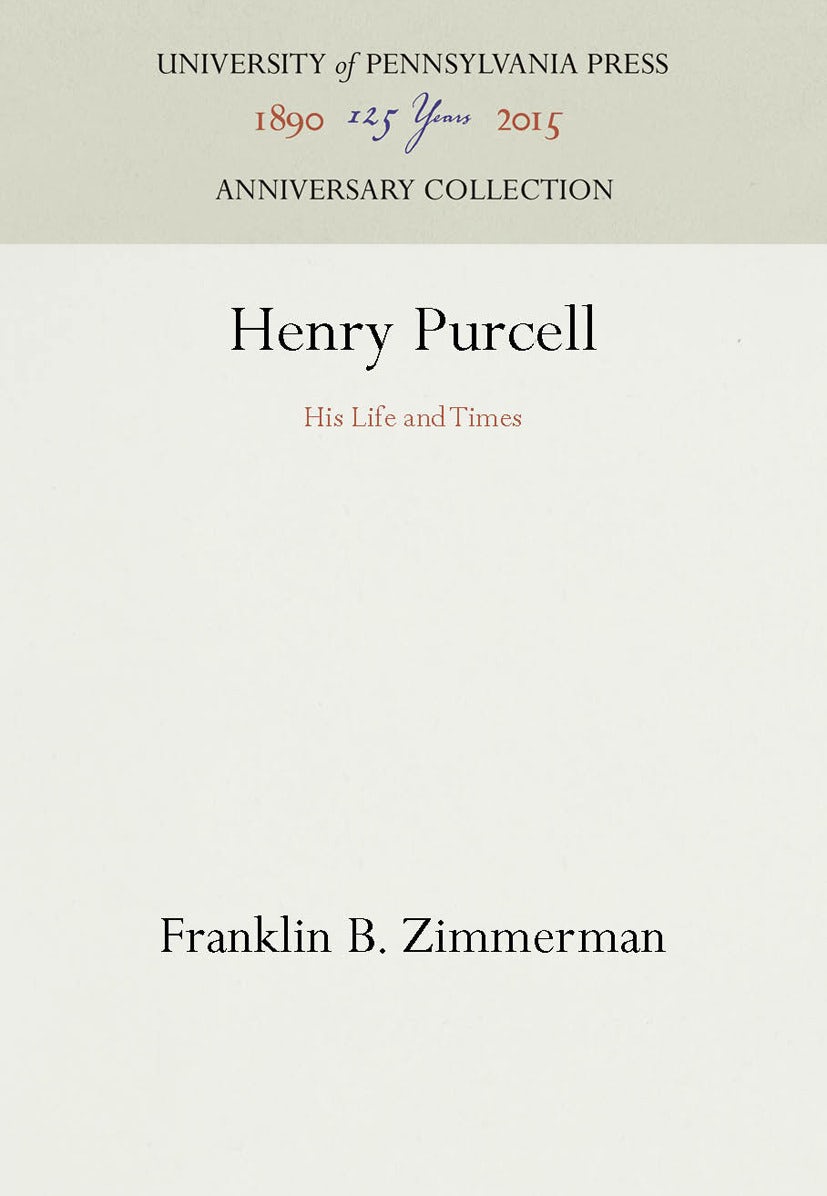 Book cover image for Henry Purcell ISBN: 9781512809091