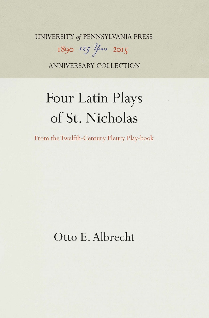 Book cover image for Four Latin Plays of St. Nicholas ISBN: 9781512809817