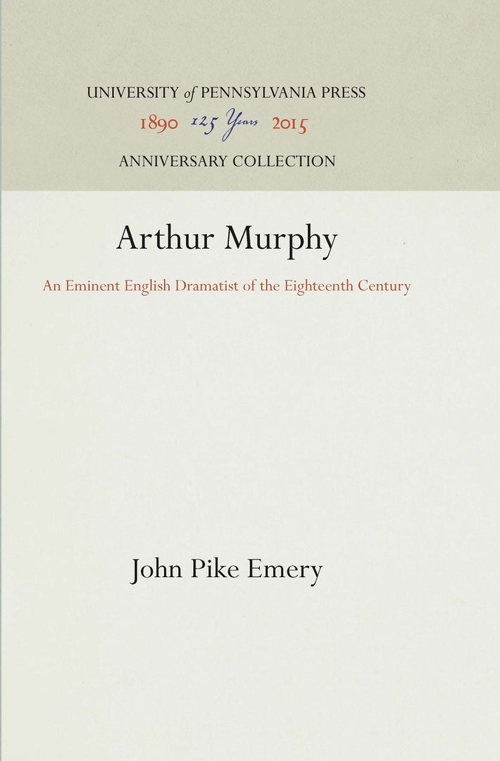 Cover image for Arthur Murphy ISBN 9781512811414