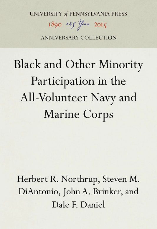 Black and Other Minority Participation in the All-Volunteer Navy and Marine Corps