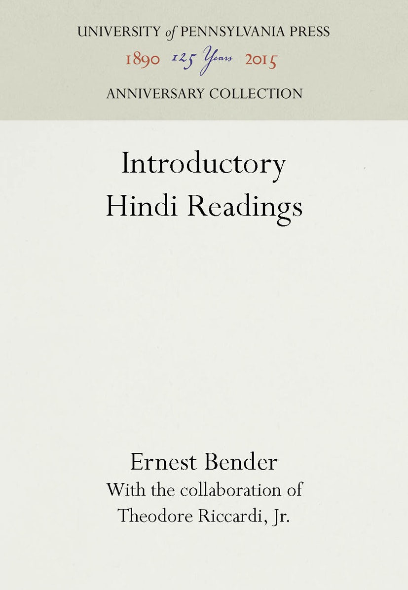 Book cover image for Introductory Hindi Readings ISBN: 9781512814316