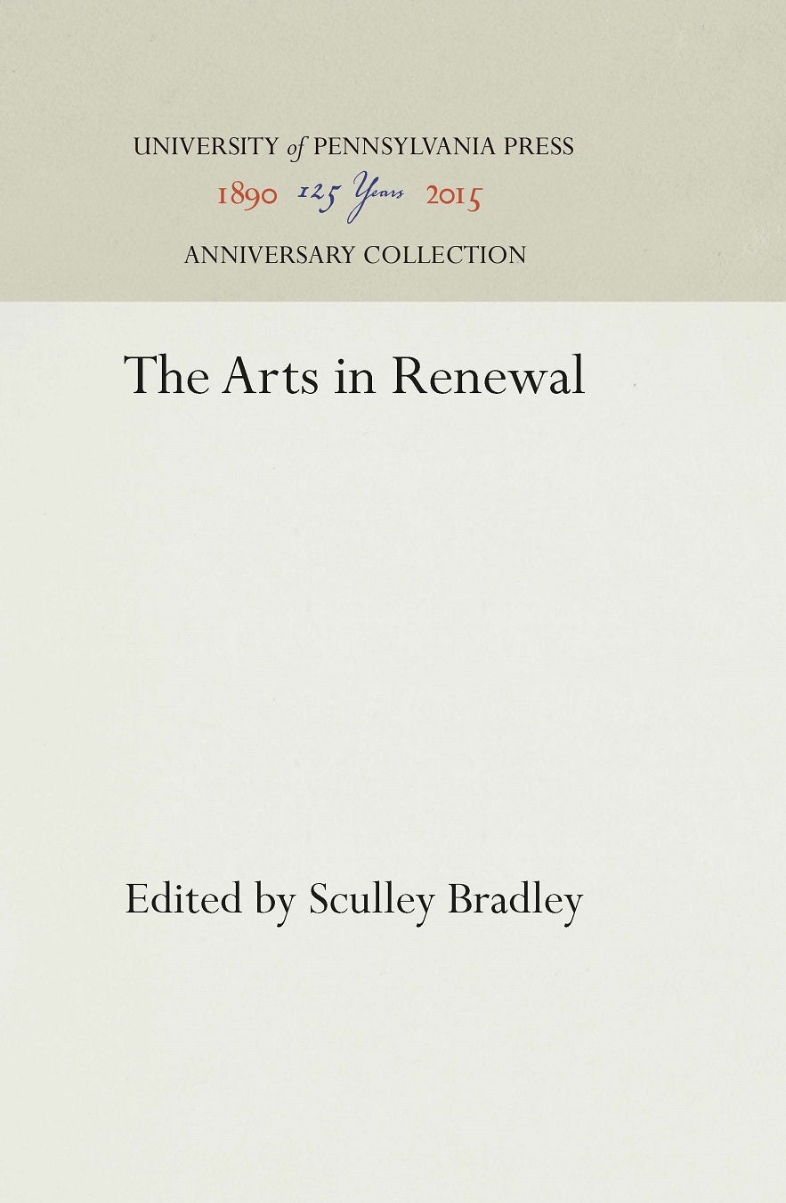 Book cover image for The Arts in Renewal ISBN: 9781512814736