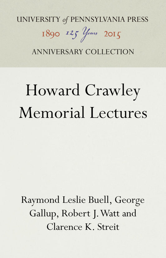Howard Crawley Memorial Lectures