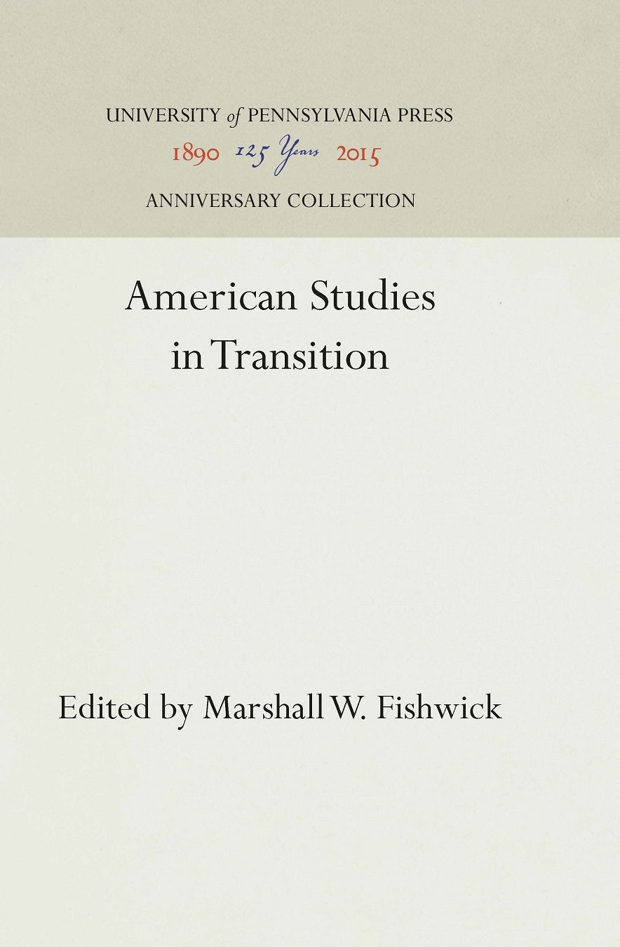 Book cover image for American Studies in Transition ISBN: 9781512815900