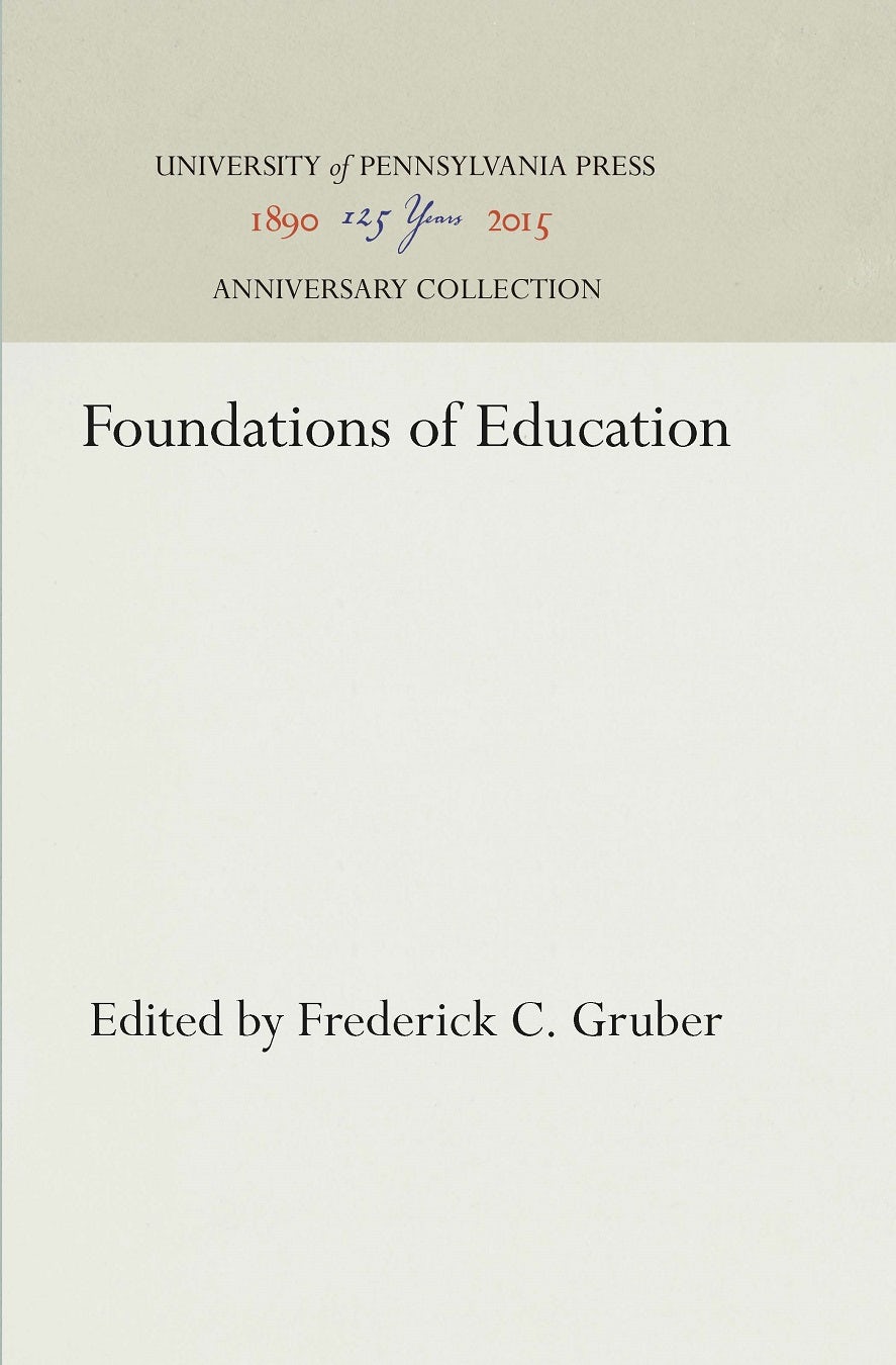Book cover image for Foundations of Education ISBN: 9781512816501