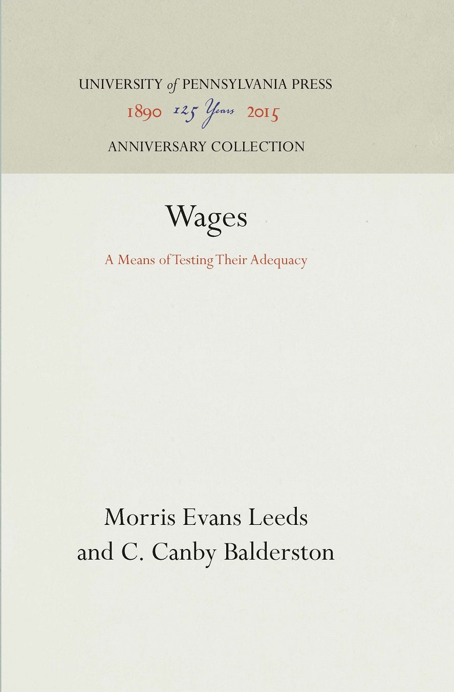 Book cover image for Wages ISBN: 9781512817515