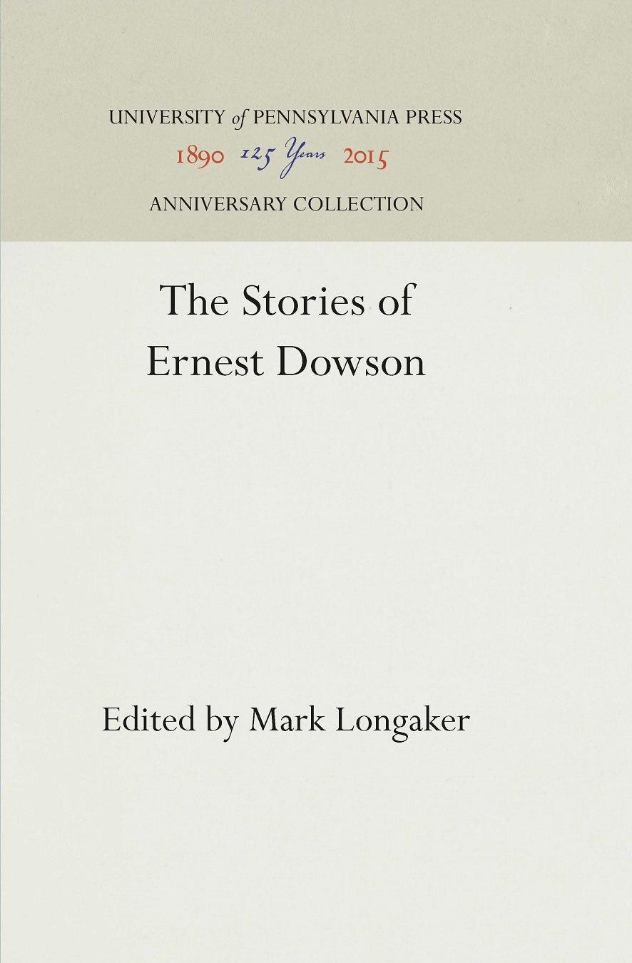 Book cover image for The Stories of Ernest Dowson ISBN: 9781512817706