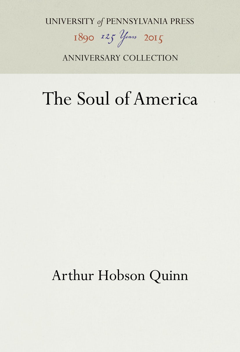 Book cover image for The Soul of America ISBN: 9781512818437