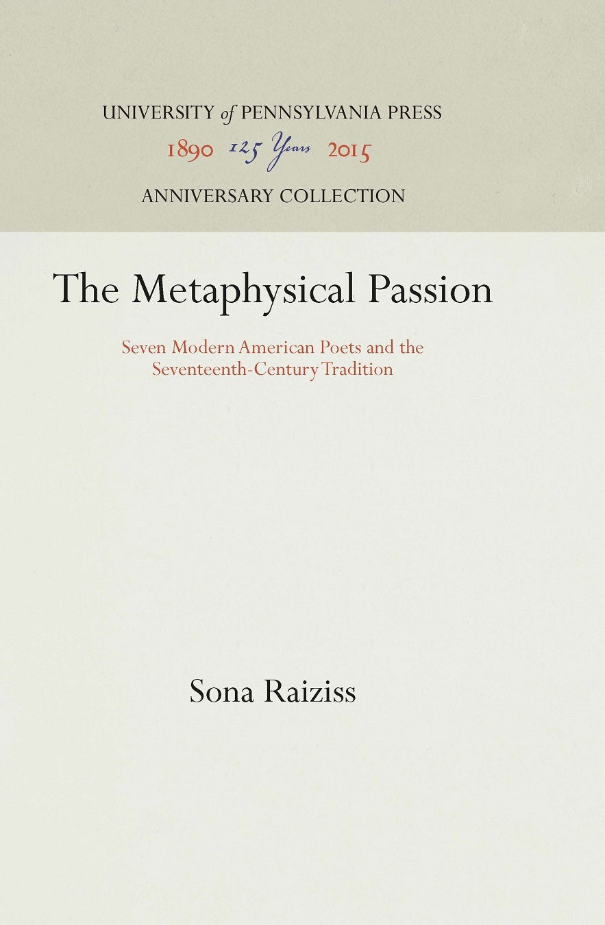 Book cover image for The Metaphysical Passion ISBN: 9781512818451