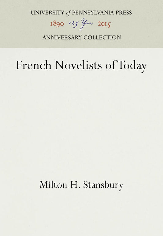 French Novelists of Today