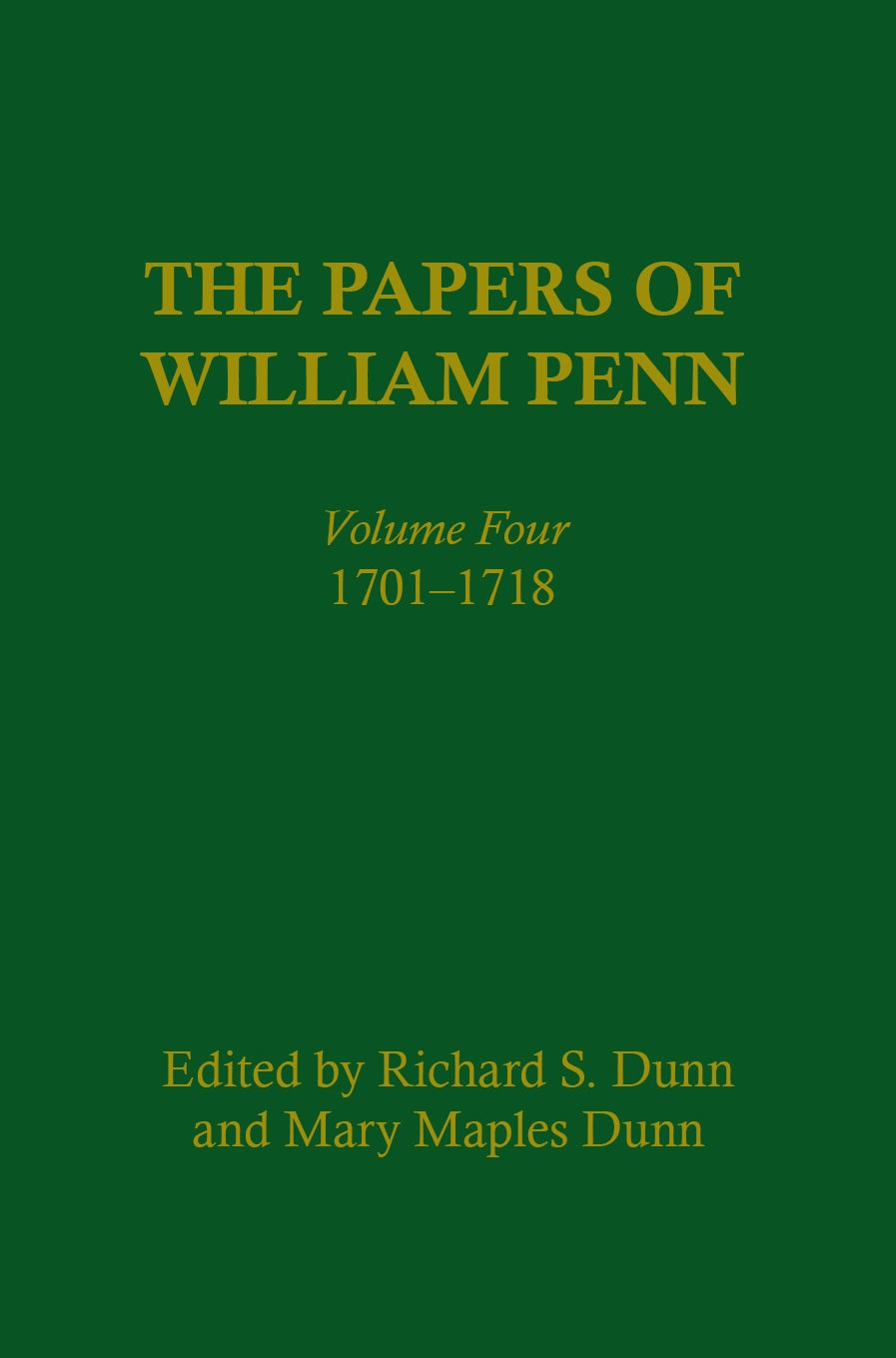 Book cover image for The Papers of William Penn, Volume 4 ISBN: 9781512821444