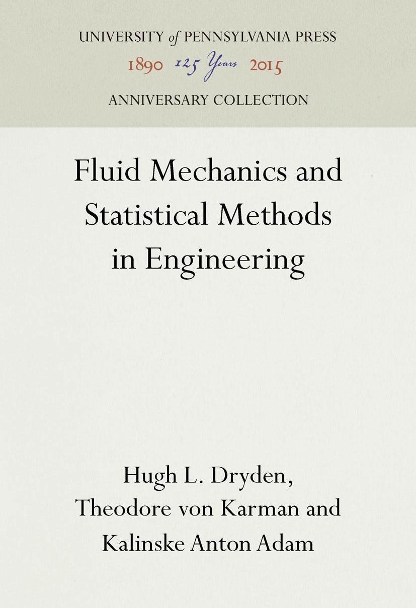 Book cover image for Fluid Mechanics and Statistical Methods in Engineering ISBN: 9781512821970