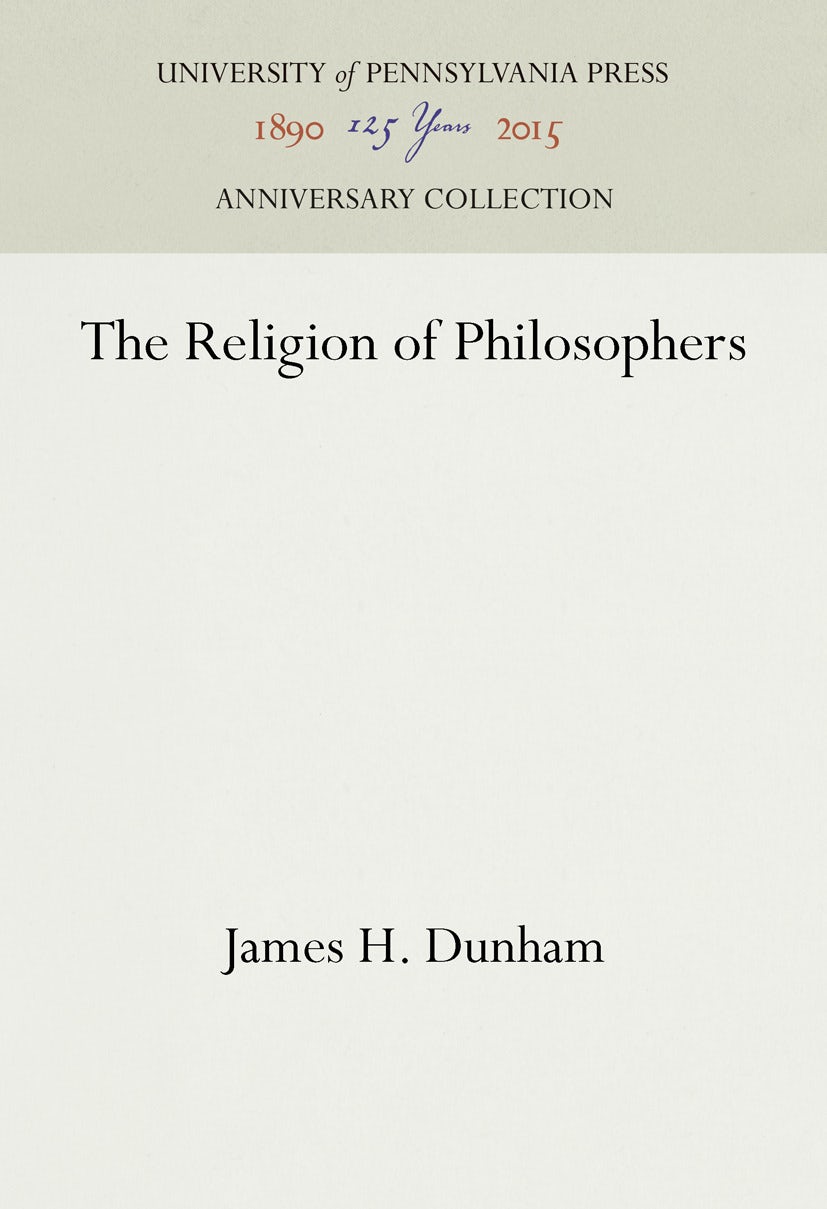Book cover image for The Religion of Philosophers ISBN: 9781512822007