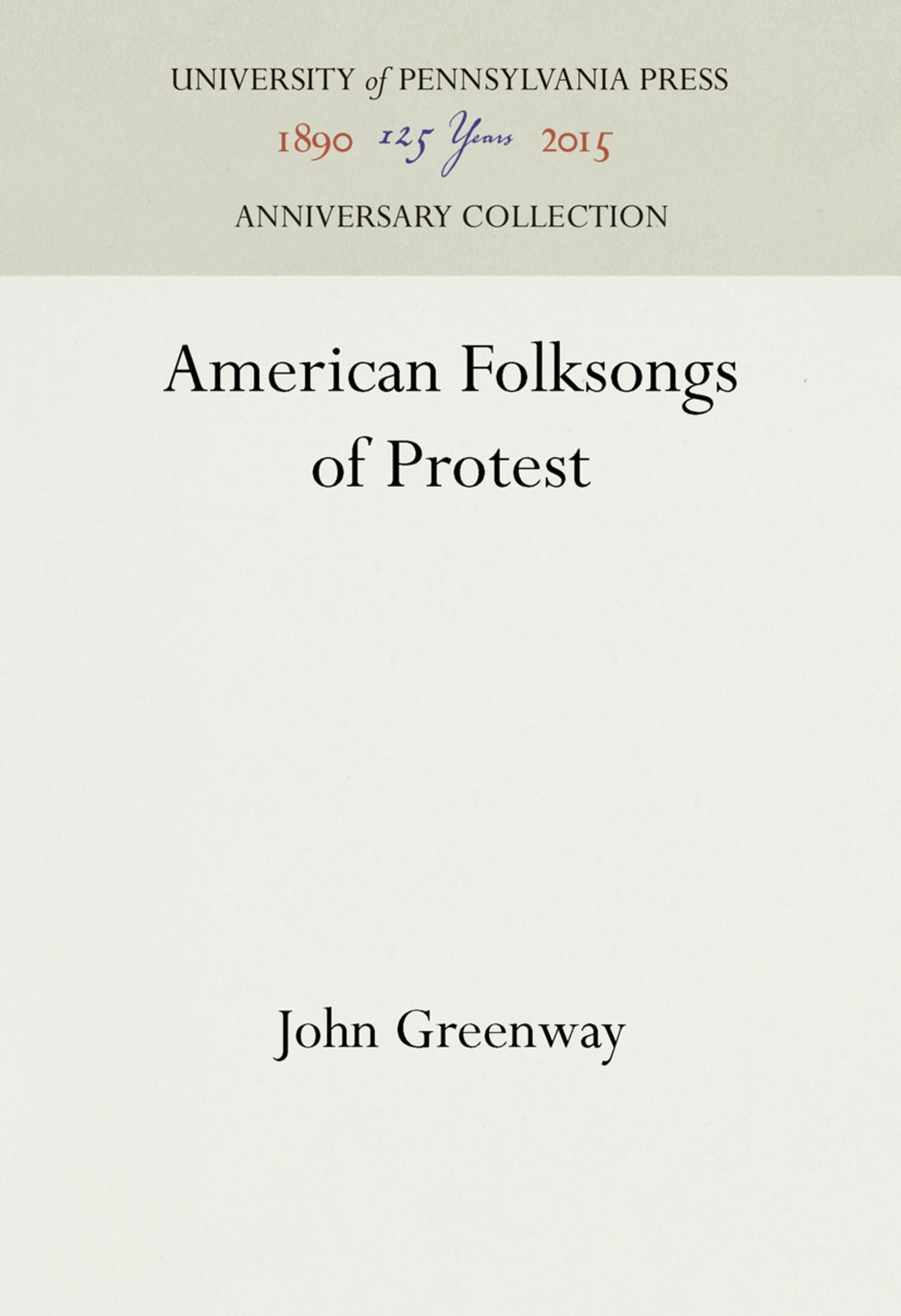 Cover image for American Folksongs of Protest ISBN 9781512822182