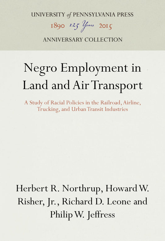 Negro Employment in Land and Air Transport