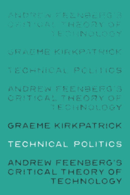 Book cover image for Technical politics ISBN: 9781526105325