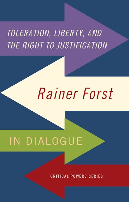 Book cover image for Toleration, power and the right to justification ISBN: 9781526116321