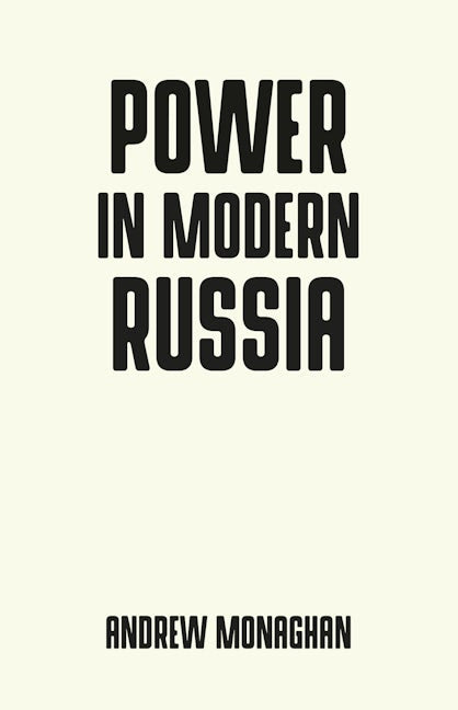 Book cover image for Power in modern Russia ISBN: 9781526126412