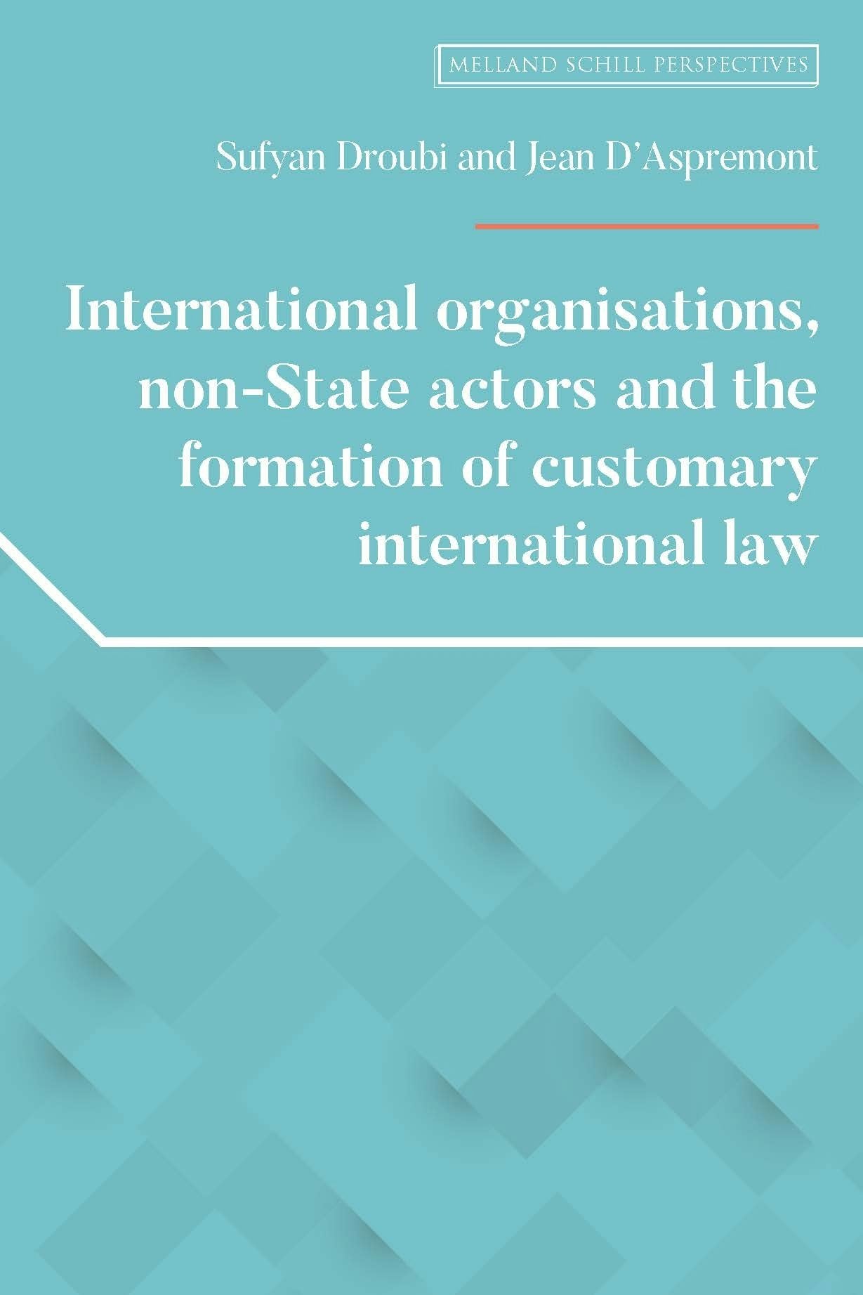 Book cover image for International organisations, non-State actors, and the formation of customary international law ISBN: 9781526134158