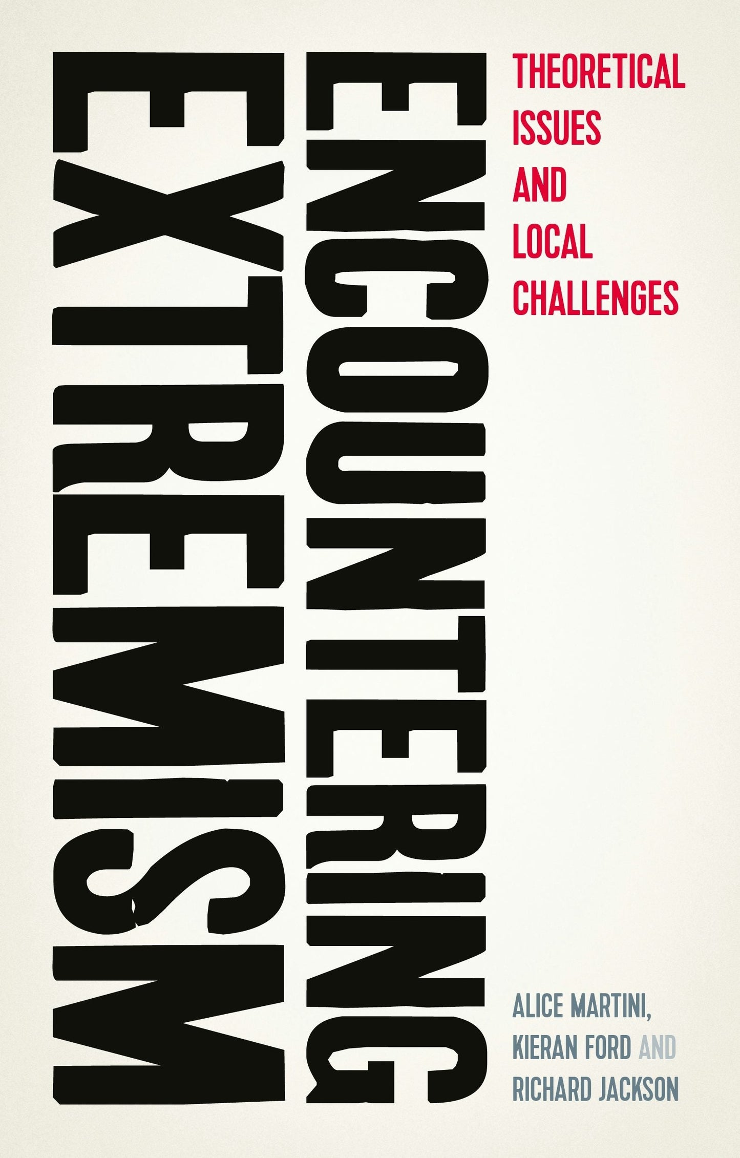 Book cover image for Encountering extremism ISBN: 9781526136602