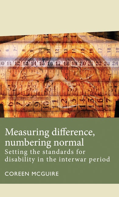 Book cover image for Measuring difference, numbering normal ISBN: 9781526143174