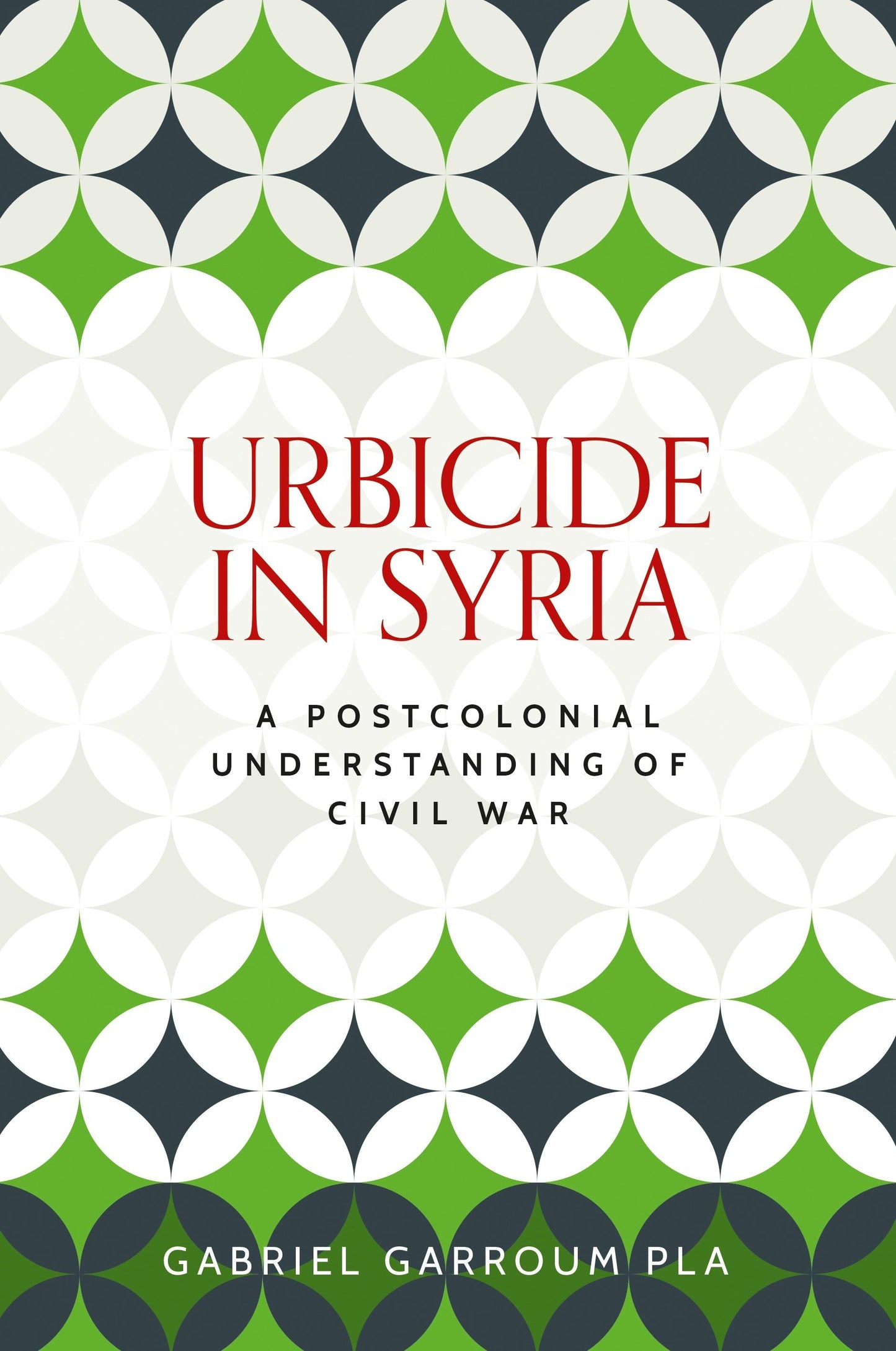 Book cover image for Urbicide in Syria ISBN: 9781526180261