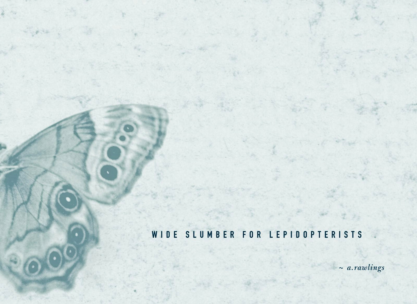 Book cover image for Wide Slumber for Lepidopterists ISBN: 9781552451694