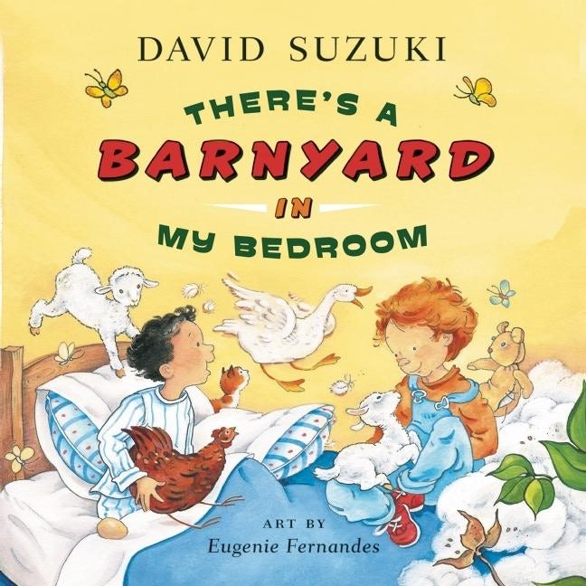 Book cover image for There's a Barnyard in My Bedroom ISBN: 9781553655329