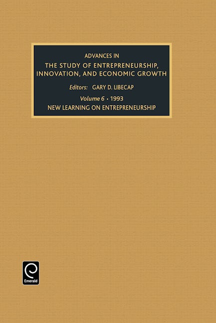 Book cover image for New Learning on Entrepreneurship ISBN: 9781559385206