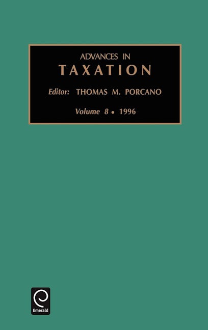 Book cover image for Advances in Taxation ISBN: 9781559389945