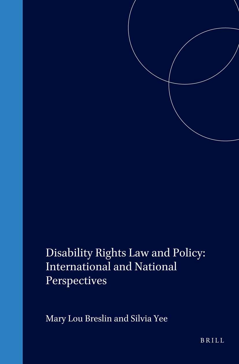 Book cover image for Disability Rights Law and Policy: International and National Perspectives ISBN: 9781571052391