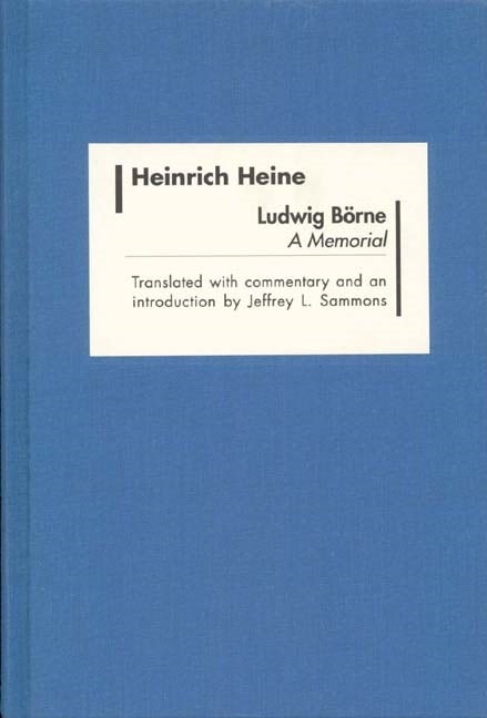 Book cover image for Ludwig Börne ISBN: 9781571133427