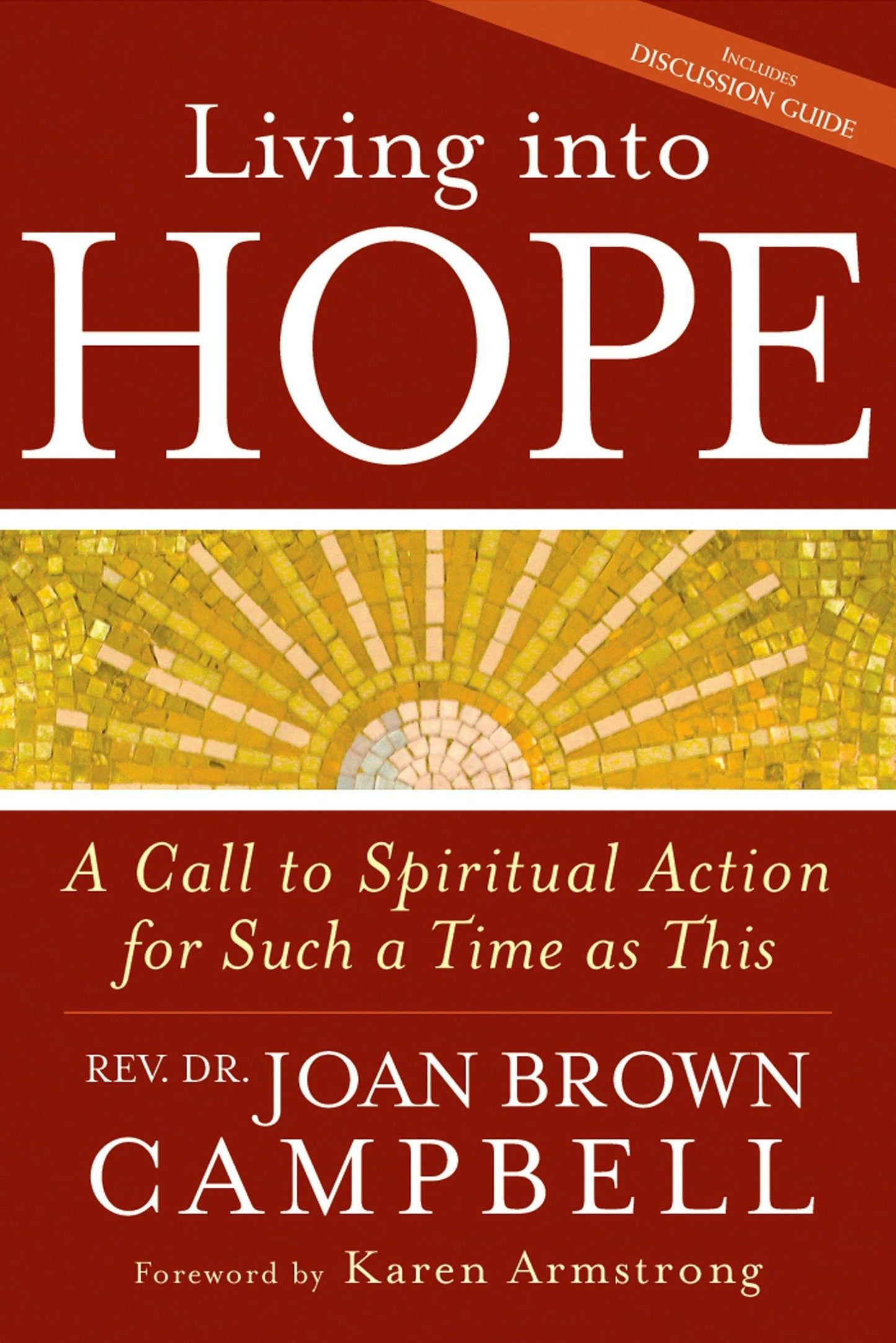 Book cover image for Living into Hope ISBN: 9781594732836