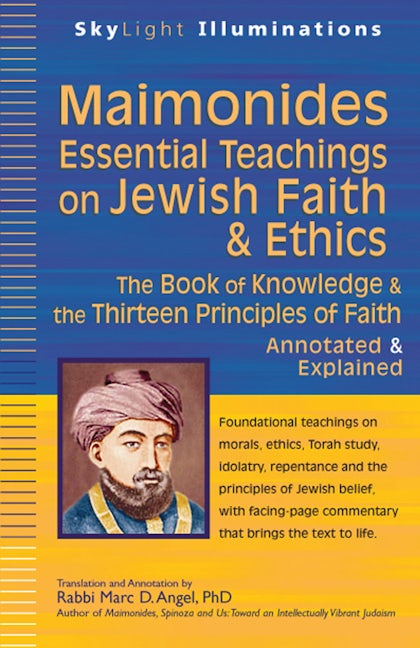 Book cover image for Maimonides—Essential Teachings on Jewish Faith & Ethics ISBN: 9781594733116