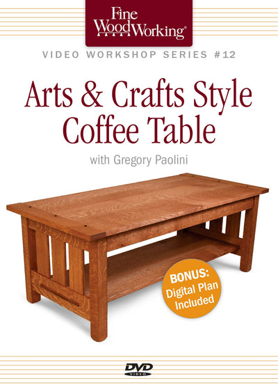Cover image for Fine Woodworking Video Workshop Series - Arts & Crafts Coffee Table, isbn: 9781600858185