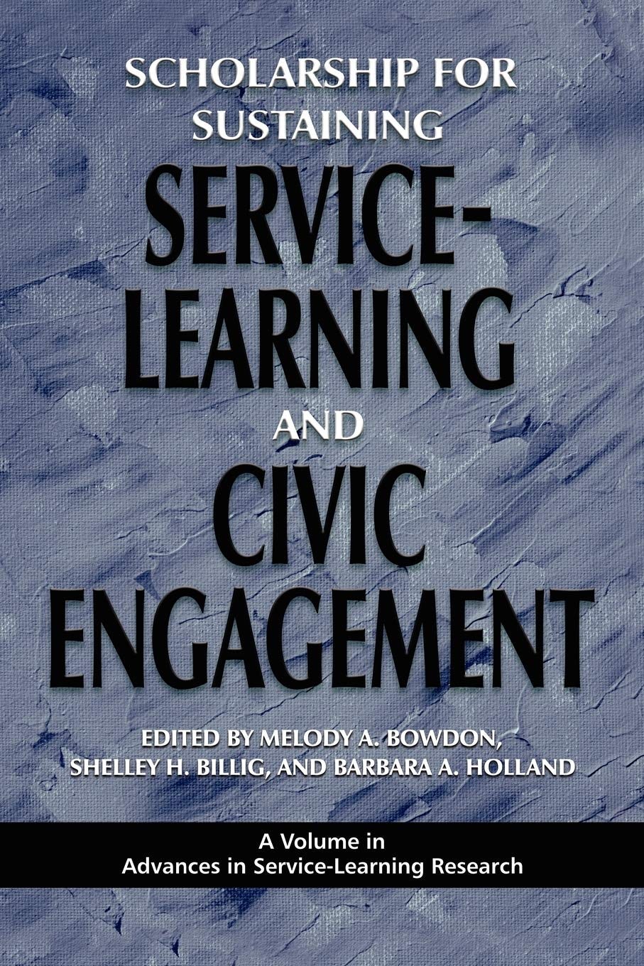 Book cover image for Scholarship for Sustaining Service-Learning and Civic Engagement ISBN: 9781607520023