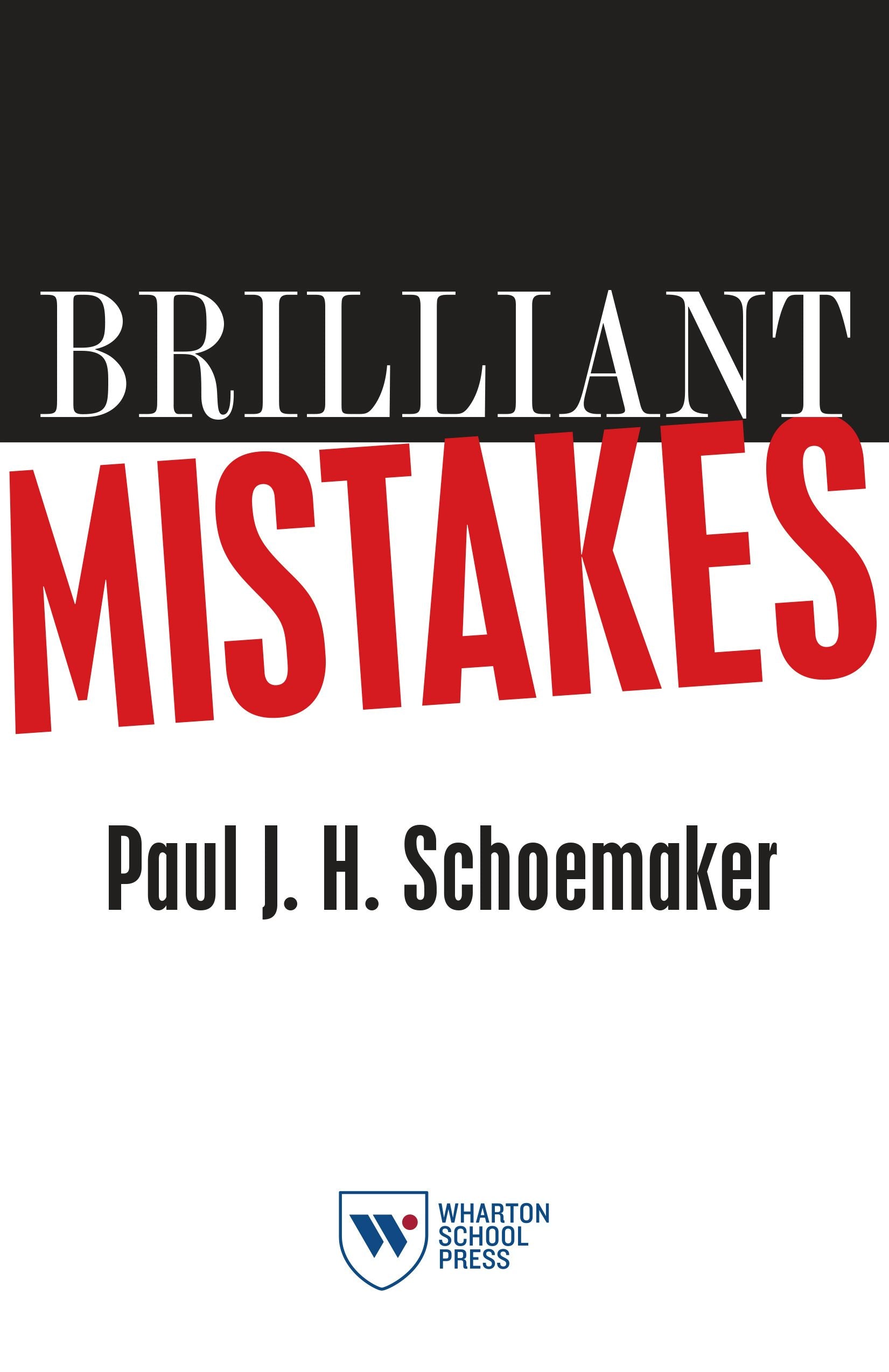 Book cover image for Brilliant Mistakes ISBN: 9781613630112