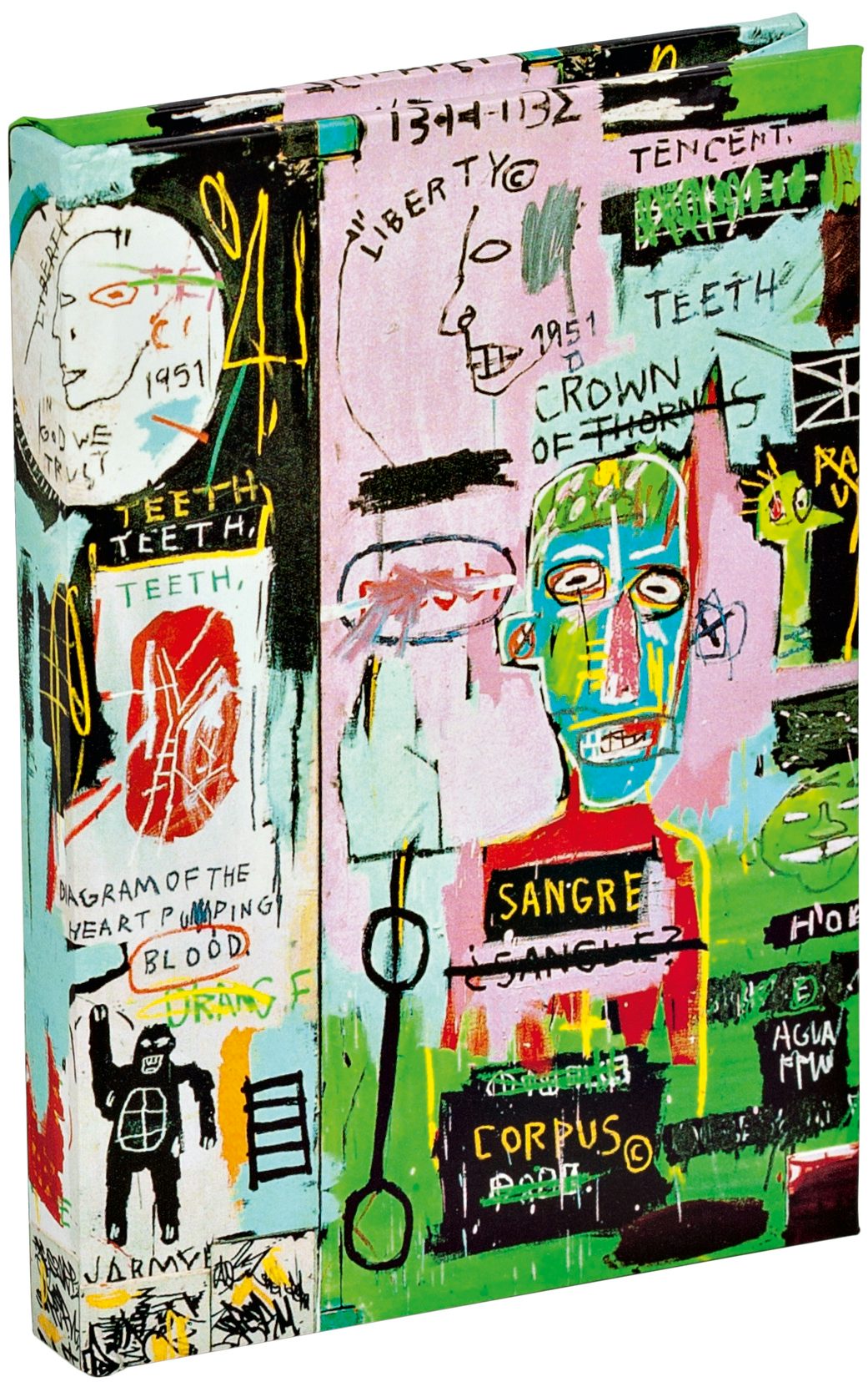 Book cover image for teNeues - Mini Sticky Book: In Italian by Jean-Michel Basquiat, Sticky Notes, Hardcover Notepad, Pocket-Sized - 130 Full Color Sticky Notes Inside ISBN: 9781623258467