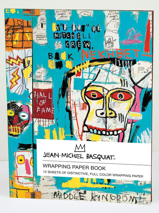 teNeues - Wrapping Paper Book: Jean-Michel Basquiat, Paperback Book, Folded Perforated Pages, Full Color