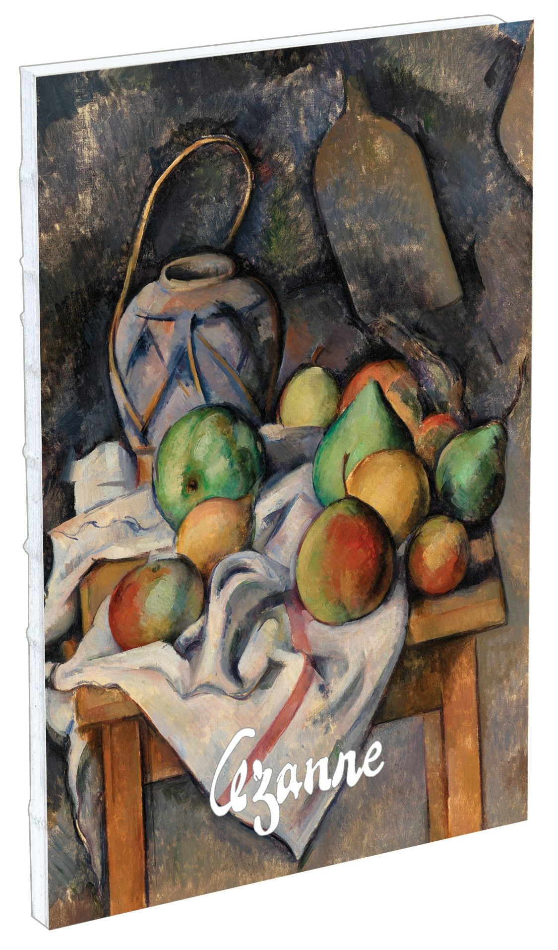 Book cover image for teNeues - Sketchbook: Ginger Jar by Paul Cezanne, Hardcover, Exposed Spine, Lays Flat, Large Format, White Kraft Paper ISBN: 9781623259365