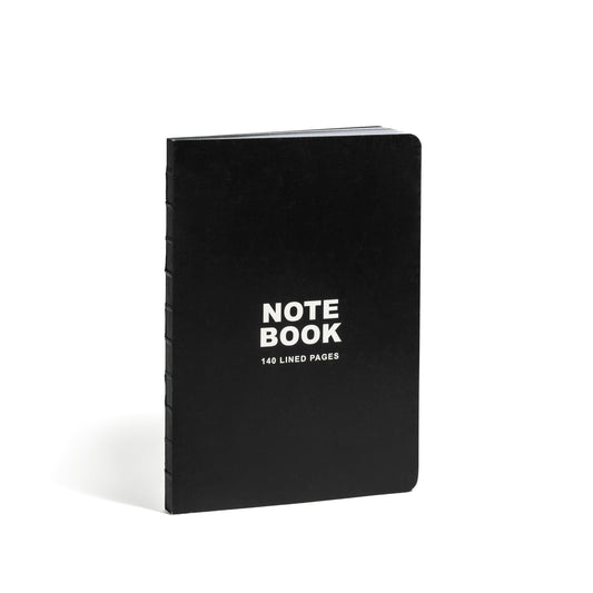 teNeues - Notebook Paperback A5 - 140 Lined Pages with Lay Flat Binding, Classic Black