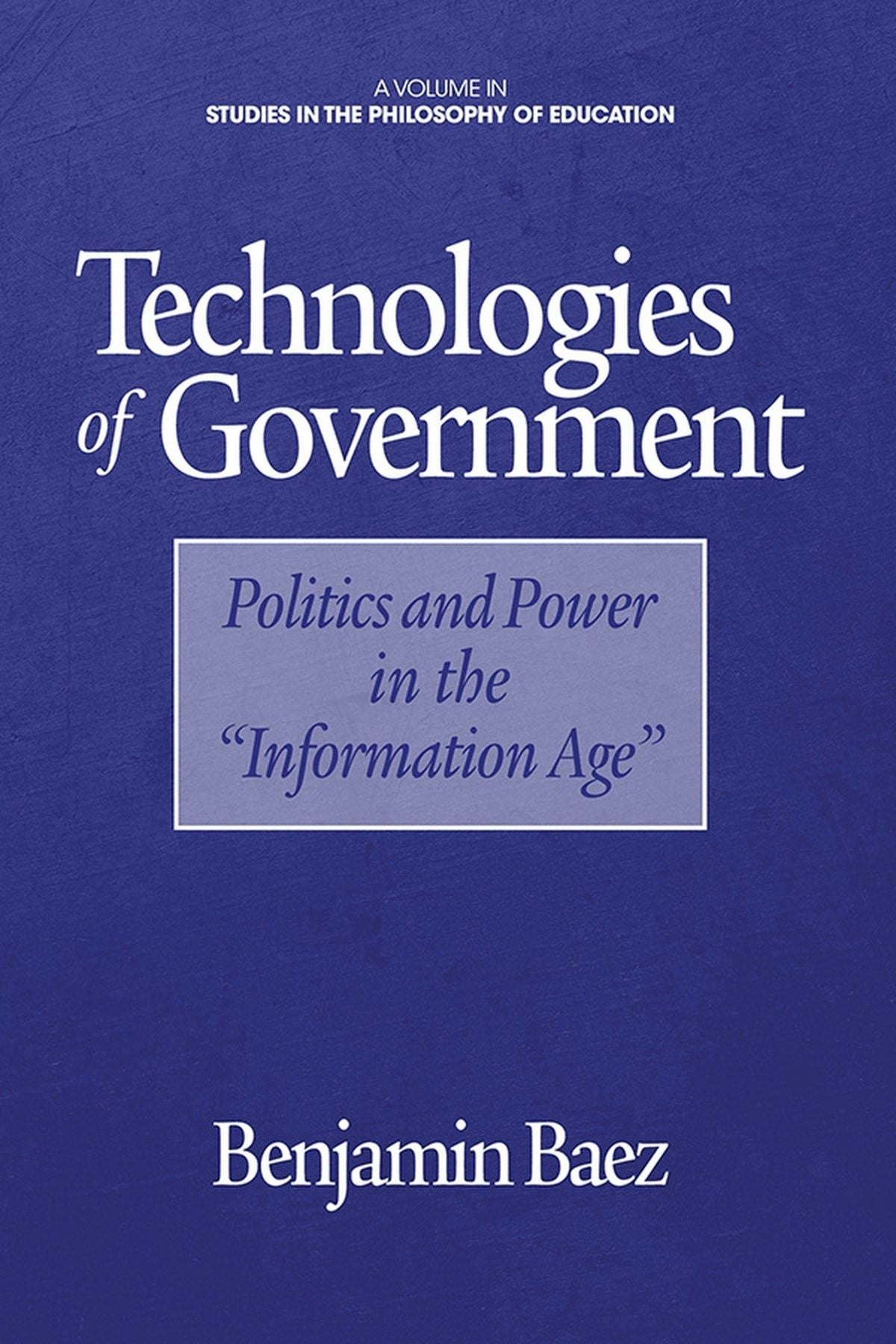 Book cover image for Technologies of Government ISBN: 9781623967932