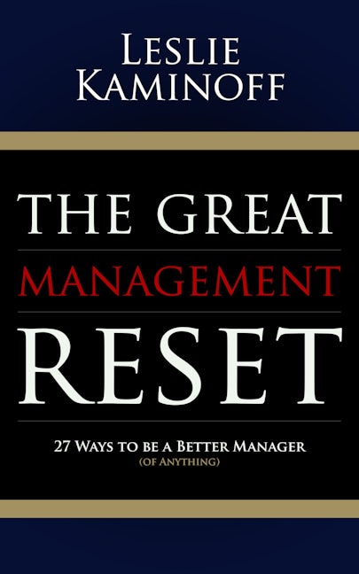 Book cover image for The Great Management Reset ISBN: 9781630479176