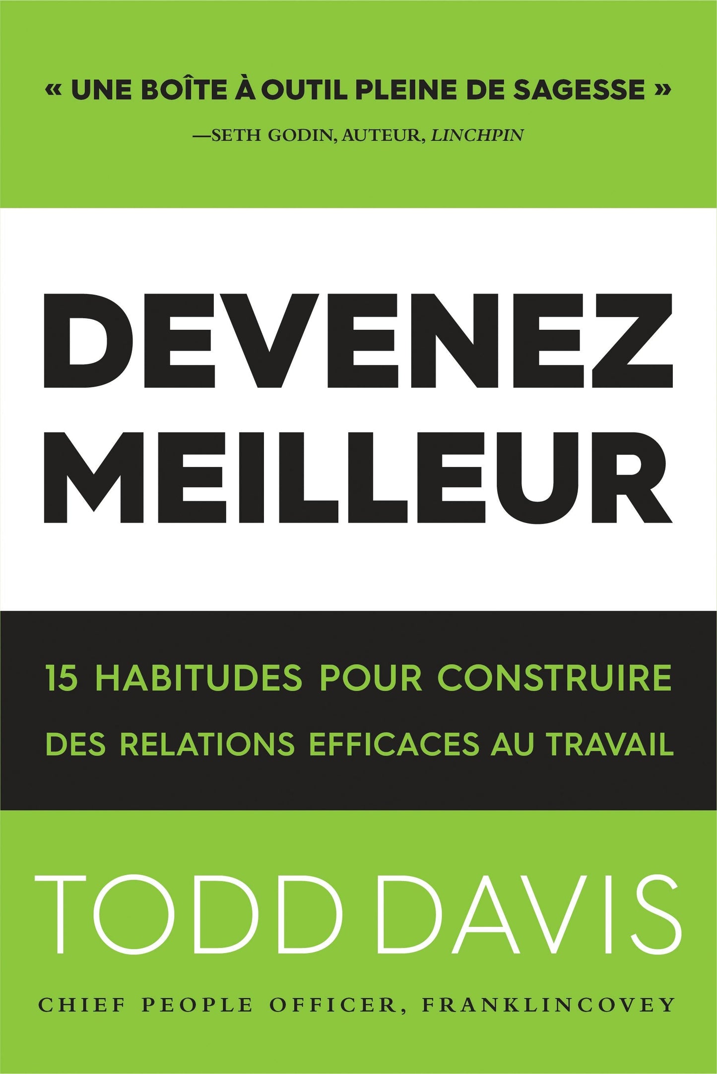 Book cover image for Devenez Meilleur ISBN: 9781633537293